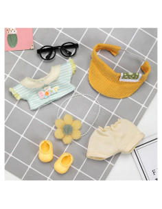 Set de Ropa para Muñeca Conejo 17cm - BONTOUJOUR, 6 Piezas