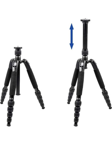 Trípode de Viaje Sirui T-2005SK Aluminio Negro 150 cm