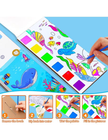 Kit de Pintura Acuarela BAOXUE para Niños 2 a 8 Años Kit de Pintura Acuarela BAOXUE para Niños 2 a 8 Años