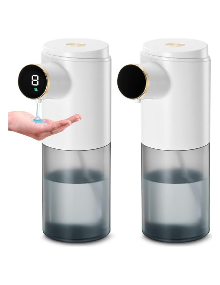 Paquete de 2 Dispensadores Automáticos de Jabón VZZNN Blanco Paquete de 2 Dispensadores Automáticos de Jabón VZZNN Blanco