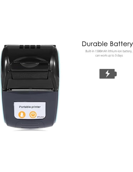 Impresora Térmica de Recibos Bluetooth GZGYNADAST PT210 58mm Impresora Térmica de Recibos Bluetooth GZGYNADAST PT210 58mm