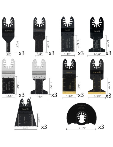 30 Cuchillas de Sierra Universales Yuanshikj para Metal y Madera