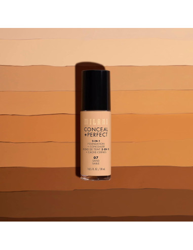 Base Líquida + Corrector Milani Ocultar + Perfecto 29.57 ml