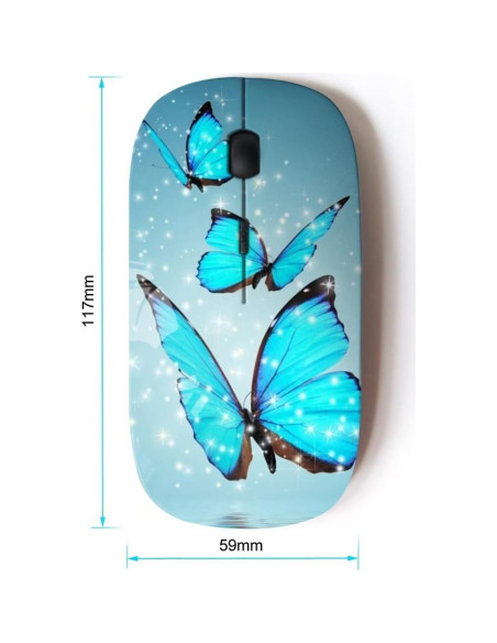 Ratón Inalámbrico Óptico KOOLmouse Azul Brillante 141g Ratón Inalámbrico Óptico KOOLmouse Azul Brillante 141g
