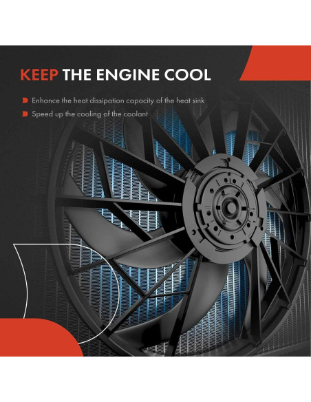 Ventilador de Refrigeración A-Premium para Toyota Prius 2016-2020 Ventilador de Refrigeración A-Premium para Toyota Prius 2016-2020