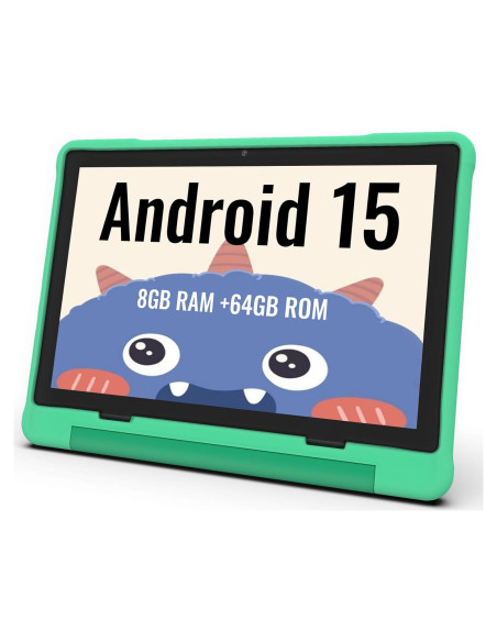 Tableta para Niños ApoloMedia 10.1" HD Android 15 64GB Verde Tableta para Niños ApoloMedia 10.1" HD Android 15 64GB Verde