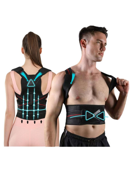Corrector de Postura CALVINER Faja Ajustable XX-Large 105-115cm Corrector de Postura CALVINER Faja Ajustable XX-Large 105-115cm