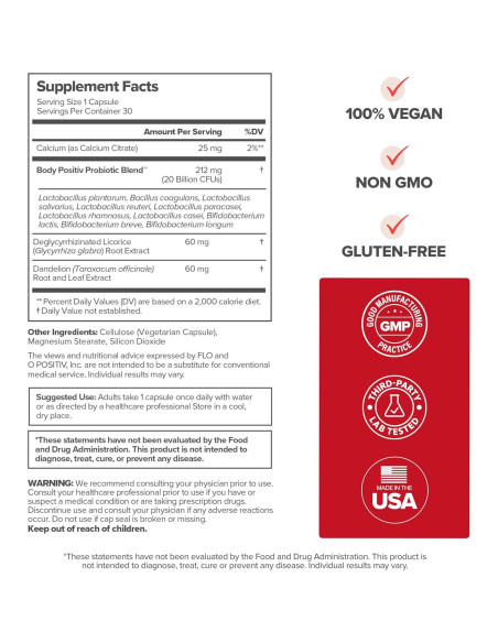 Probiotico Integral URO O Positiv 30 Capsulas Vegano Sin Gluten Probiotico Integral URO O Positiv 30 Capsulas Vegano Sin Gluten