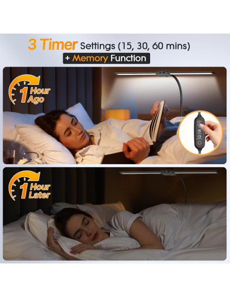 Lámpara de Escritorio LED Syrinx LDL022 - Brazo Flexible, 50 Modos Lámpara de Escritorio LED Syrinx LDL022 - Brazo Flexible, 50 Modos