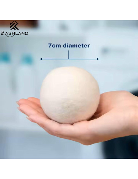 Bolas de Secado de Lana Orgánica KASHLAND XL - 6 Piezas Bolas de Secado de Lana Orgánica KASHLAND XL - 6 Piezas