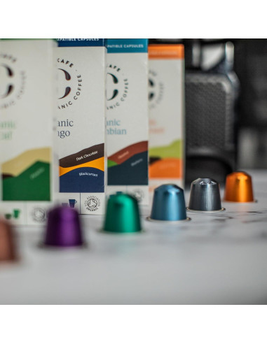 Cápsulas de Café Orgánico Cru Kafe - 50 Unidades Compatibles Nespresso