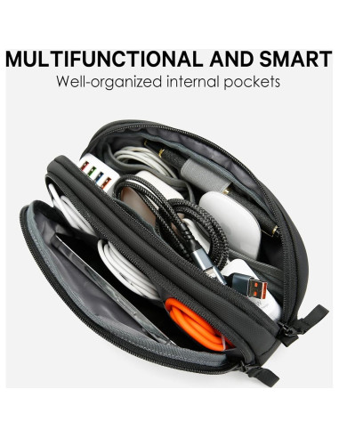 Organizador de Viaje BANGE Negro para Electrónica Impermeable