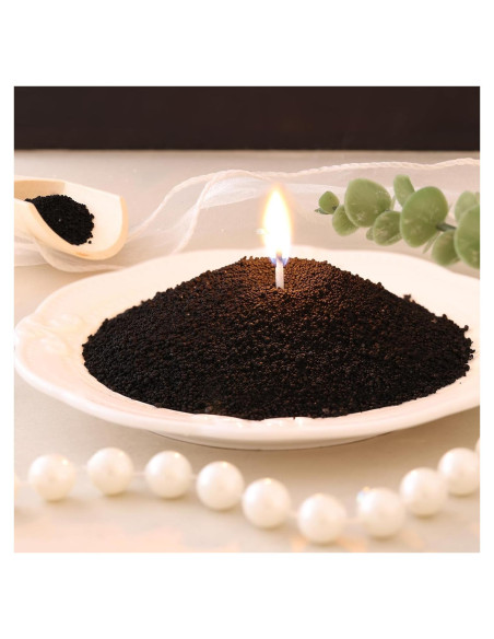 Kit de Fabricación de Velas de Arena Negra REISEN - 1kg, 10 Mechas Kit de Fabricación de Velas de Arena Negra REISEN - 1kg, 10 Mechas