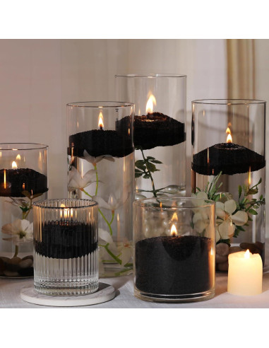 Kit de Fabricación de Velas de Arena Negra REISEN - 1kg, 10 Mechas