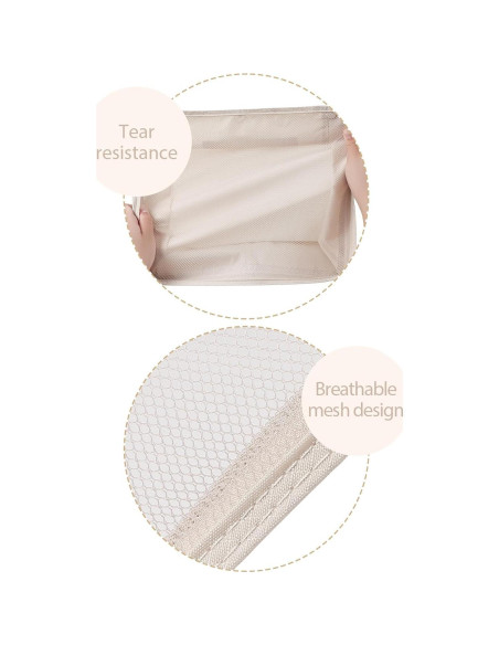 Cubos de Empaque DIMJ 8 Piezas Nylon Beige para Viaje Cubos de Empaque DIMJ 8 Piezas Nylon Beige para Viaje