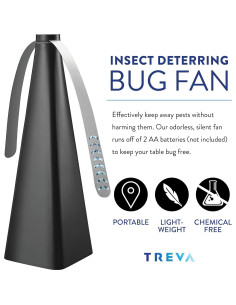 Ventilador Antiinsectos Treva FD15001 a Batería 0.18 kg 2