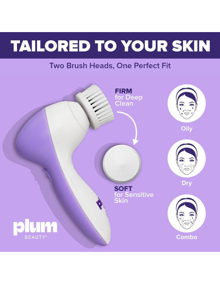 Cepillo Facial Eléctrico Clio 8216B Limpiador de Poros 1 Cuenta Cepillo Facial Eléctrico Clio 8216B Limpiador de Poros 1 Cuenta