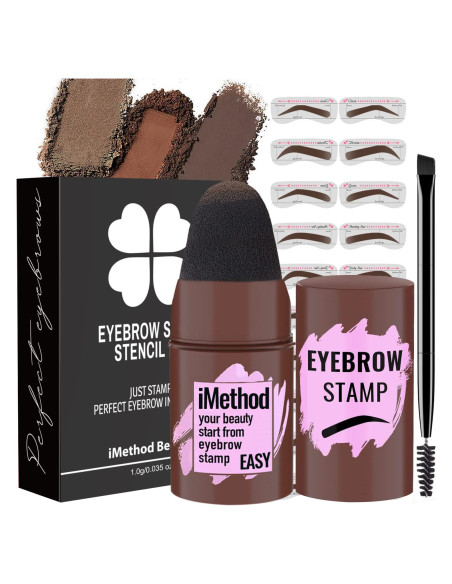 Kit de Sello de Cejas iMethod - Plantillas Reutilizables Marrón Claro Kit de Sello de Cejas iMethod - Plantillas Reutilizables Marrón Claro