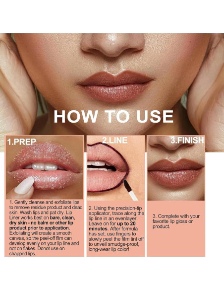 Tinte de Labios Peel Off Dulele - Set de 3 Colores Mate Tinte de Labios Peel Off Dulele - Set de 3 Colores Mate