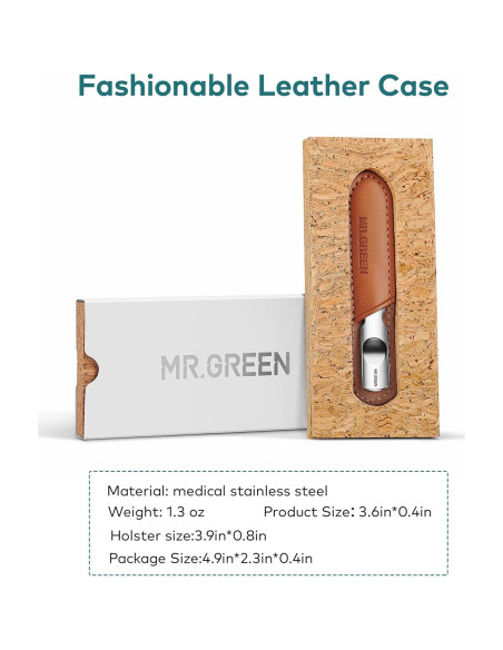 Lima de Uñas MR.GREEN Mini Profesional Acero Inoxidable Doble Cara Lima de Uñas MR.GREEN Mini Profesional Acero Inoxidable Doble Cara