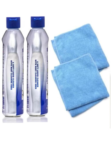 Limpiador de Cocina Bar-Keeper's Friend 2x13 oz + 2 Paños Microfibra 35x35 cm