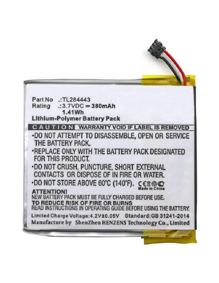Batería Inteligente Synergy Digital para Termostato Nest E 3.7V Batería Inteligente Synergy Digital para Termostato Nest E 3.7V