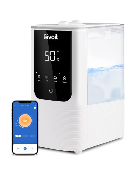 Humidificador LEVOIT Core 600S 4.5L Niebla Cálida y Fría Humidificador LEVOIT Core 600S 4.5L Niebla Cálida y Fría