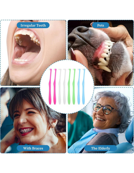 8 Cepillos de Dientes Ortodónticos YBEATY Punta Pequeña 8 Cepillos de Dientes Ortodónticos YBEATY Punta Pequeña
