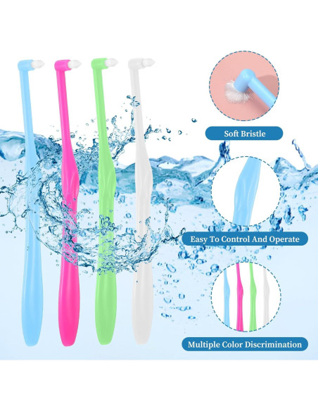8 Cepillos de Dientes Ortodónticos YBEATY Punta Pequeña 8 Cepillos de Dientes Ortodónticos YBEATY Punta Pequeña
