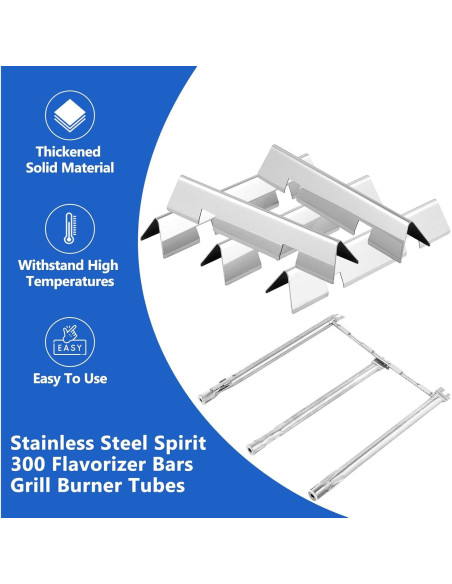 Barras Flavorizer y Quemadores Grillflame para Parrilla Weber Spirit II 300 Barras Flavorizer y Quemadores Grillflame para Parrilla Weber Spirit II 300