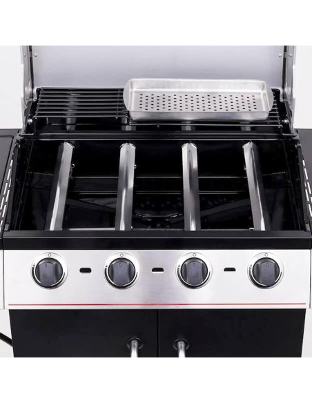 Rejilla de Parrilla BQMAX 17" y Placa de Calor Charbroil 4 Quemadores Rejilla de Parrilla BQMAX 17" y Placa de Calor Charbroil 4 Quemadores