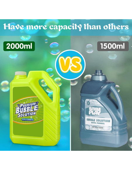 Recarga de Solución de Burbujas Aujazyble 2L Verde para Fiestas Recarga de Solución de Burbujas Aujazyble 2L Verde para Fiestas
