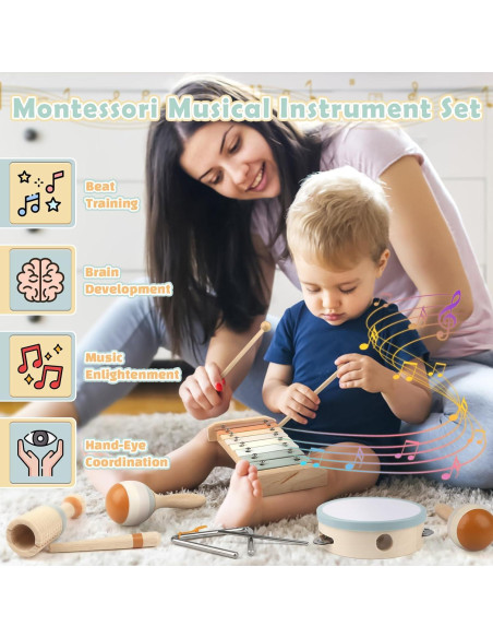 Set de Instrumentos Musicales Vanplay 6 en 1 para Niños Set de Instrumentos Musicales Vanplay 6 en 1 para Niños