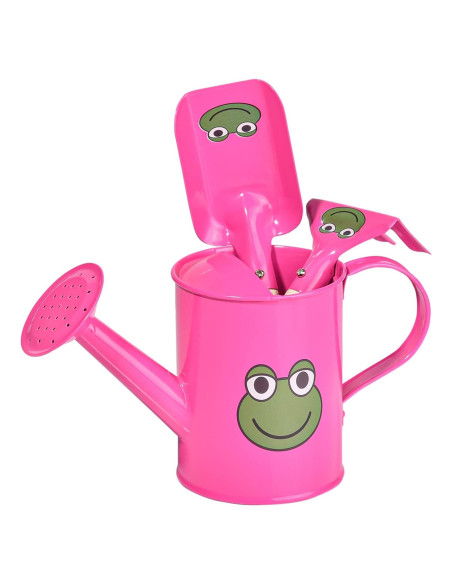Kit de Jardinería Pequeño Sungmor - Regadera Rosa, Pala y Rastrillo Kit de Jardinería Pequeño Sungmor - Regadera Rosa, Pala y Rastrillo