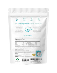 Suplemento Omega 3 Micro Ingredients 1000mg 300 Gelatinas 2