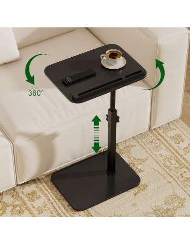 Mesa lateral ajustable Promitop PT-C - Bambú negro 66 cm