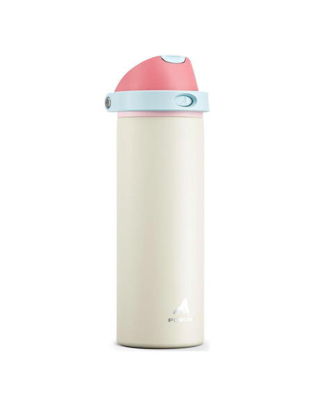 Botella de Agua Aislada POWCAN 24 oz con Tapa 2-en-1 Botella de Agua Aislada POWCAN 24 oz con Tapa 2-en-1
