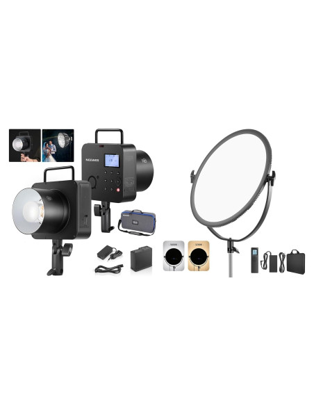 Luz LED Redonda Neewer 70W 45.5cm con Control Remoto 2.4G Luz LED Redonda Neewer 70W 45.5cm con Control Remoto 2.4G