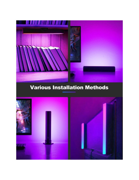 Barra de Luz Fluida ZUUKOO LED RGB 32cm Multicolor para TV Barra de Luz Fluida ZUUKOO LED RGB 32cm Multicolor para TV