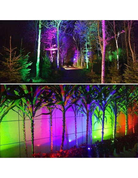 Lámpara LED PAR30 30W RGB Impermeable con Control Remoto - 2 Piezas Lámpara LED PAR30 30W RGB Impermeable con Control Remoto - 2 Piezas