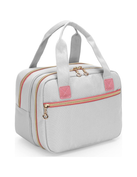 Bolsa de Transporte para Extractor de Leche Damero Gris Rosa Bolsa de Transporte para Extractor de Leche Damero Gris Rosa