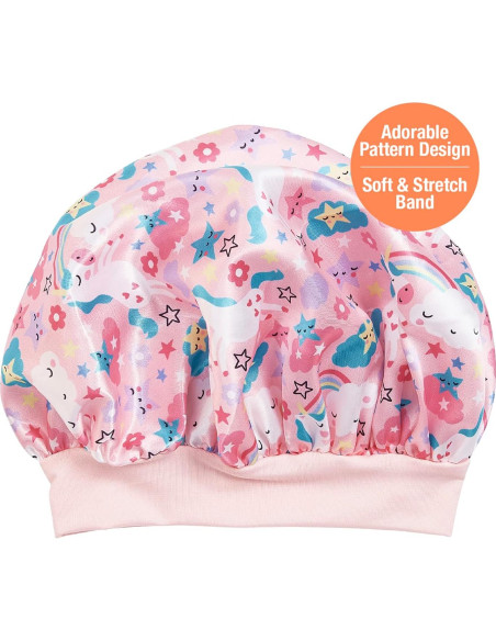 Gorra de Satén para Dormir Red by Kiss Unicornio Rosa 1-4 Años Gorra de Satén para Dormir Red by Kiss Unicornio Rosa 1-4 Años