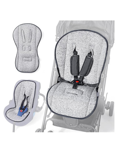 Cojín para Asiento de Coche Bebé Orzbow Gris 75x46 cm