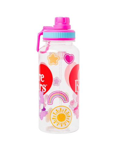 Botella de Plástico Silver Buffalo Care Bears 0.95L con Stickers