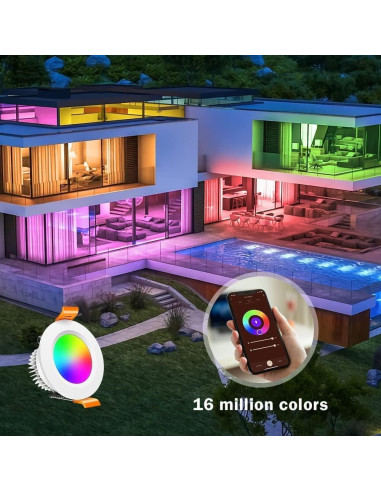 Downlight LED empotrado inShareplus 5W WiFi regulable 2700-6500K
