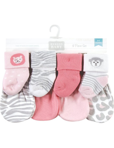 Conjunto de Calcetines y Manoplas Hudson Baby 0-6 meses