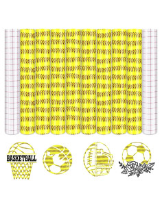 Vinilo Permanente Tintnut para Manualidades - 8 Hojas 30.48x25.4cm Amarillo