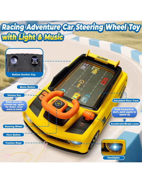 Juguete Volante de Coche DY-GO Interactivo con Música y Luces Juguete Volante de Coche DY-GO Interactivo con Música y Luces