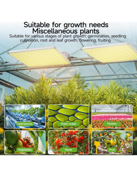 Luz de Cultivo LED 40W CUPAN Espectro Completo para Plantas Luz de Cultivo LED 40W CUPAN Espectro Completo para Plantas