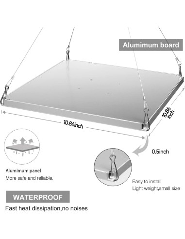 Luz de Cultivo LED 40W CUPAN Espectro Completo para Plantas